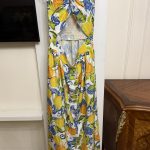Summer maxi dress with lemons
