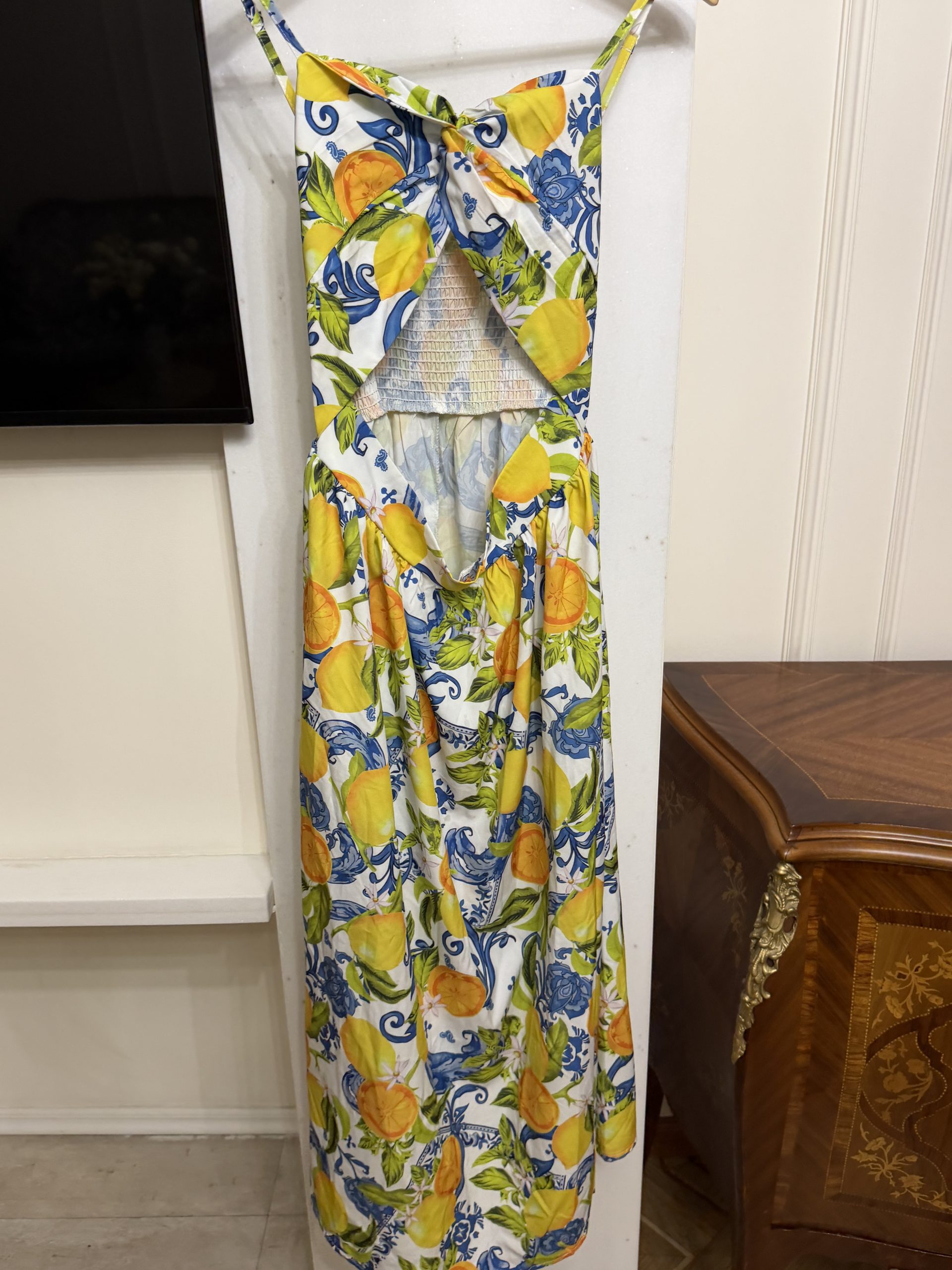 IMG_3676 Summer maxi dress with lemons - Image 1
