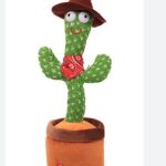 Talking cactus dancing singing repeating gift toy